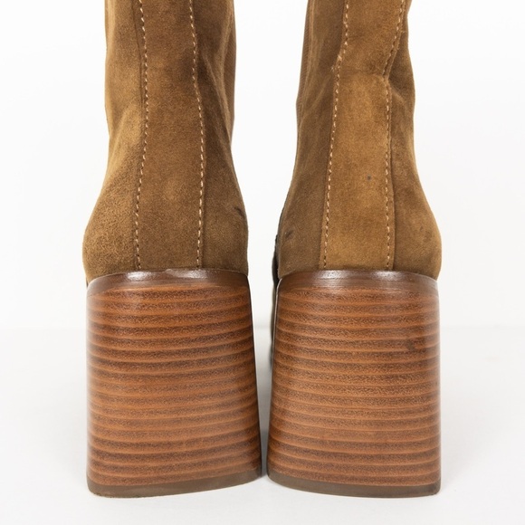 Steve Madden Brown Suede Leather Argent Chelsea Boots - Picture 9 of 15